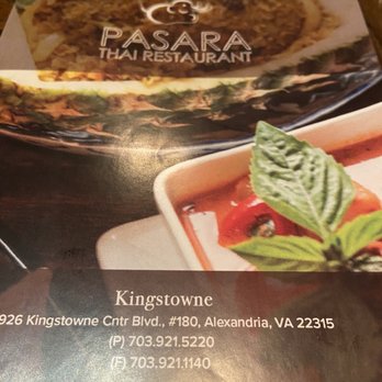 Pasara Thai Restaurant - menu - Thai Near Me - Alexandria, Virginia Pasara Thai Restaurant - menu - Thai Near Me - Alexandria, Virginia