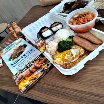 Okika Hawaiian BBQ - Kimchi,  Spam n Eggs and Mushbi - Hawaiian Near Me - Flat Rock, Michigan