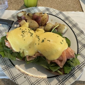 Mike’s All Day Breakfast - Salmon Eggs Benedict - Breakfast & Brunch Near Me - Kennebunk, Maine Mike’s All Day Breakfast - Salmon Eggs Benedict - Breakfast & Brunch Near Me - Kennebunk, Maine