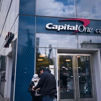 Capital One Bank - With many section area design for seating, staff were nicely friendly and kindly, show around of cafe' space set up. - Banks & Credit Unions Near Me - New York, New York