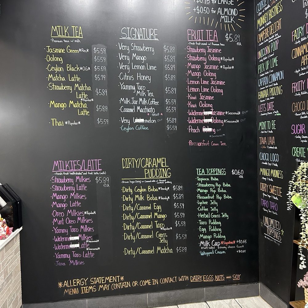 Milk Jar - Bridgewater Falls - Drinks - Bubble Tea Near Me - Hamilton, Ohio