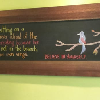 Jackie's Grillette - Montclair - The owners son is the brains behind this idea... Love it. A positive quote. - Sandwiches Near Me - Montclair, New Jersey