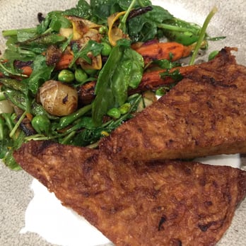 Mother - Squash and Potato Latkes: Arugula, Spring Vegetables and Creme Fraiche - Vegetarian Near Me - Sacramento, California Mother - Squash and Potato Latkes: Arugula, Spring Vegetables and Creme Fraiche - Vegetarian Near Me - Sacramento, California