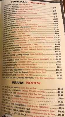 Menu photo 5 El Oaxaqueño Mexican Restaurant New Brunswick, NJ