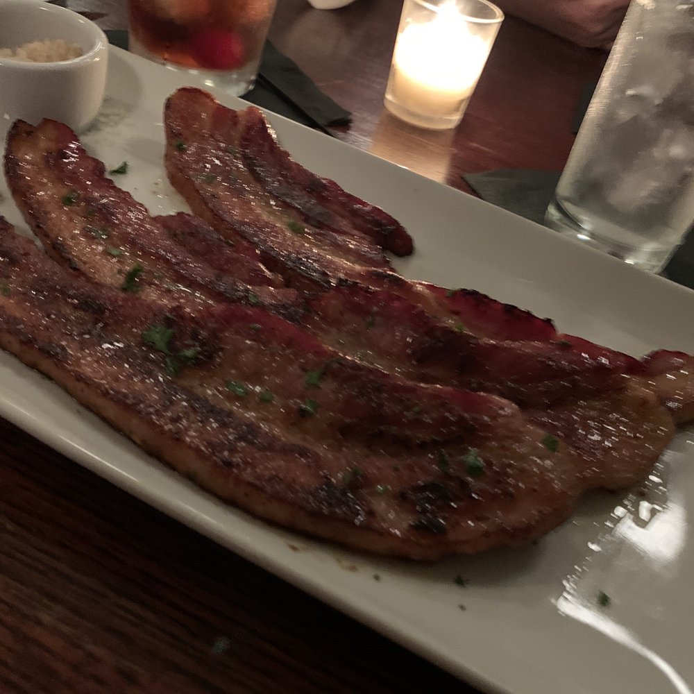 Wilder's Steakhouse - Bacon appetizer, with a perfect Manhattan. - Steakhouses Near Me - Joplin, Missouri Wilder's Steakhouse - Bacon appetizer, with a perfect Manhattan. - Steakhouses Near Me - Joplin, Missouri
