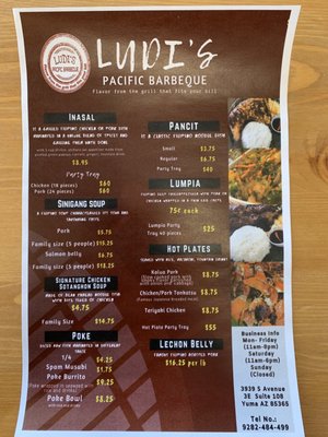 Menu photo 6 Ludi's Pacific Barbecue Yuma, AZ