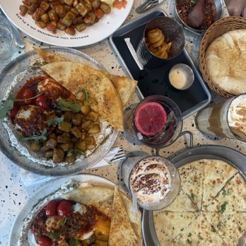 Eggstatic - Cilbir and Spicy Potatoes, Blackberry Peach Lemonade, Biscoff Frappuccino, mocha frappuccino - Breakfast & Brunch Near Me - North York, Ontario