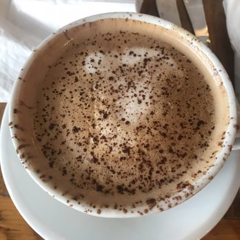Stewart's Bistro - Mocha with almond milk. - Coffee & Tea Near Me - Wake Forest, North Carolina Stewart's Bistro - Mocha with almond milk. - Coffee & Tea Near Me - Wake Forest, North Carolina