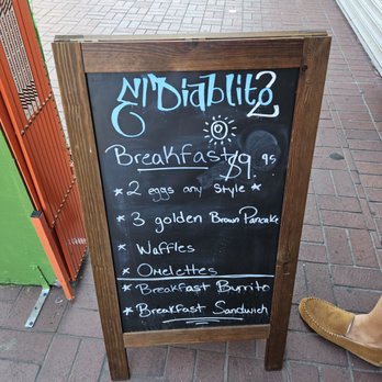 El Diablito Taqueria 2 - a chalkboard sign on a sidewalk - Mexican Near Me - Brooklyn, New York El Diablito Taqueria 2 - a chalkboard sign on a sidewalk - Mexican Near Me - Brooklyn, New York