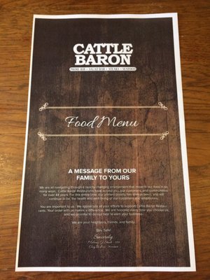 Menu photo 1 Cattle Baron Roswell, NM