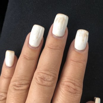 Allure Nails & Spa - Brown nails because they forgot clear coat. Look how huge they are! - Nail Salons Near Me - Napa, California