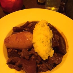 Beef stew cooked with Guinness
