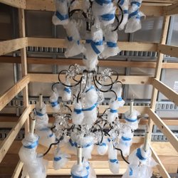Heirloom Moving - Chandelier crating