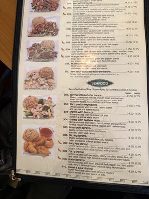 Menu photo 1 Oriental House Greenville, SC