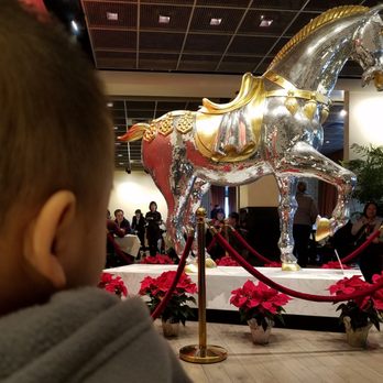 Mayflower Restaurant - Some places have a disco ball, others have a blingy disco horse...    it was eye candy for the kiddo. - Seafood Near Me - Dublin, California