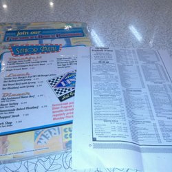 Original Italian Pizza - This is the OIP menu that I ordered from...While sitting at the booth inside "DINER"....just across the street from the hotel.