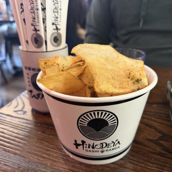 HINODEYA Ramen Union Square - Homemade Dashi Chips - Ramen Near Me - San Francisco, California HINODEYA Ramen Union Square - Homemade Dashi Chips - Ramen Near Me - San Francisco, California