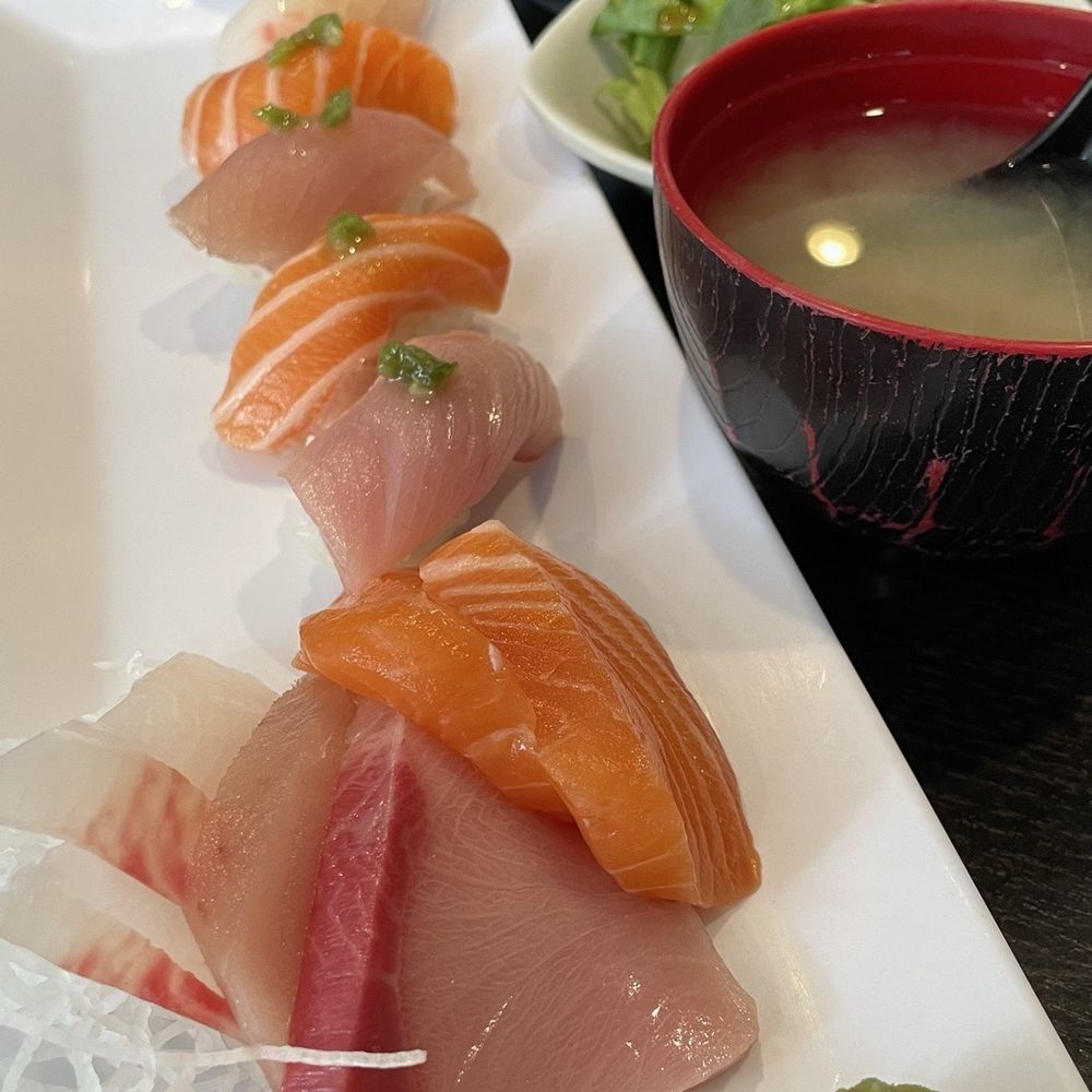 Daiki Sushi Restaurant - 2 item Lunch (sashimi & sushi) comes with miso soup, salad & a bowl of rice - Sushi Bars Near Me - Monterey Park, California Daiki Sushi Restaurant - 2 item Lunch (sashimi & sushi) comes with miso soup, salad & a bowl of rice - Sushi Bars Near Me - Monterey Park, California