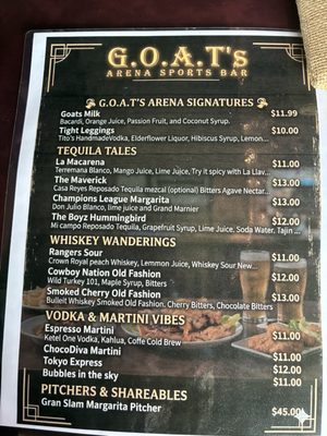 Menu photo 7 Goat Arena Northlake, TX