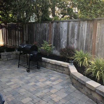 Eco Grounds Landscaping - Backyard after cleanup, small tree removal, and addition of weed barrier and mulch. - Landscaping Near Me