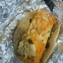 True Texas Tacos - Potato, Bacon, Egg & Cheese Taco