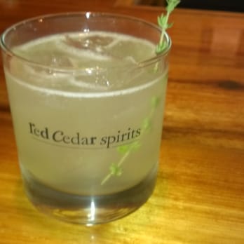Red Cedar Spirits - Gin Spring Thyme Collins - Cocktail Bars Near Me - East Lansing, Michigan
