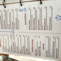 Menu page 1.
