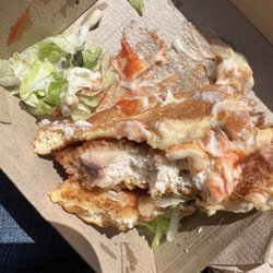 McDonald's - Black areas in chicken sandwich!!