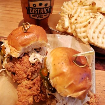 District Donuts Sliders Brew - Fried chicken sliders Waffle fries - Donuts Near Me - Jefferson, Louisiana District Donuts Sliders Brew - Fried chicken sliders Waffle fries - Donuts Near Me - Jefferson, Louisiana