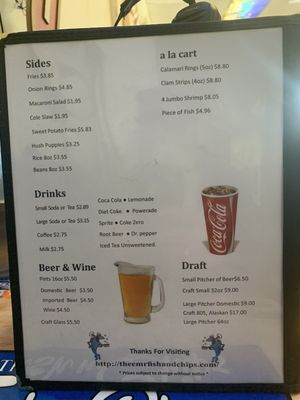 Menu photo 2 Mr Fish Fish & Chips Yuma, AZ Menu photo 2 Mr Fish Fish & Chips Yuma, AZ
