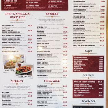 Thai Eagle Rox - Food Menu (06/07/25). @ThaiEagleRox1 #EagleRock #ThaiFood #CheapEats - Thai Near Me - Los Angeles, California