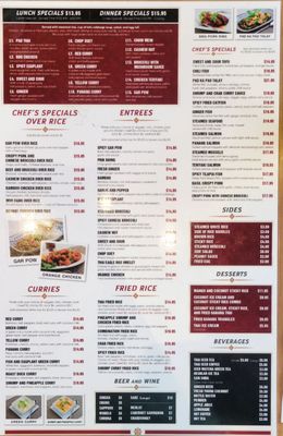 Menu photo 1 Thai Eagle Rox Los Angeles, CA