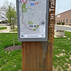 Franciscan Trail - Franciscan Trail Trailhead marker.