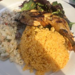 Chicken Inasal, Red Rice, Mac Salad Chicken Inasal, Red Rice, Mac Salad