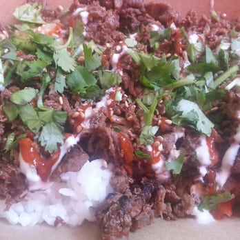 TaKorean - Bowl - Bulgogi steak with sriracha sauce, lime crema, fresh cilantro, sesame seeds, and spicy kimchi style slaw. - Asian Fusion Near Me - Washington, DC, District of Columbia