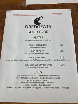 Menu photo 2 Pavillion at Snug Harbor Dredge Eats Grant, AL Menu photo 2 Pavillion at Snug Harbor Dredge Eats Grant, AL