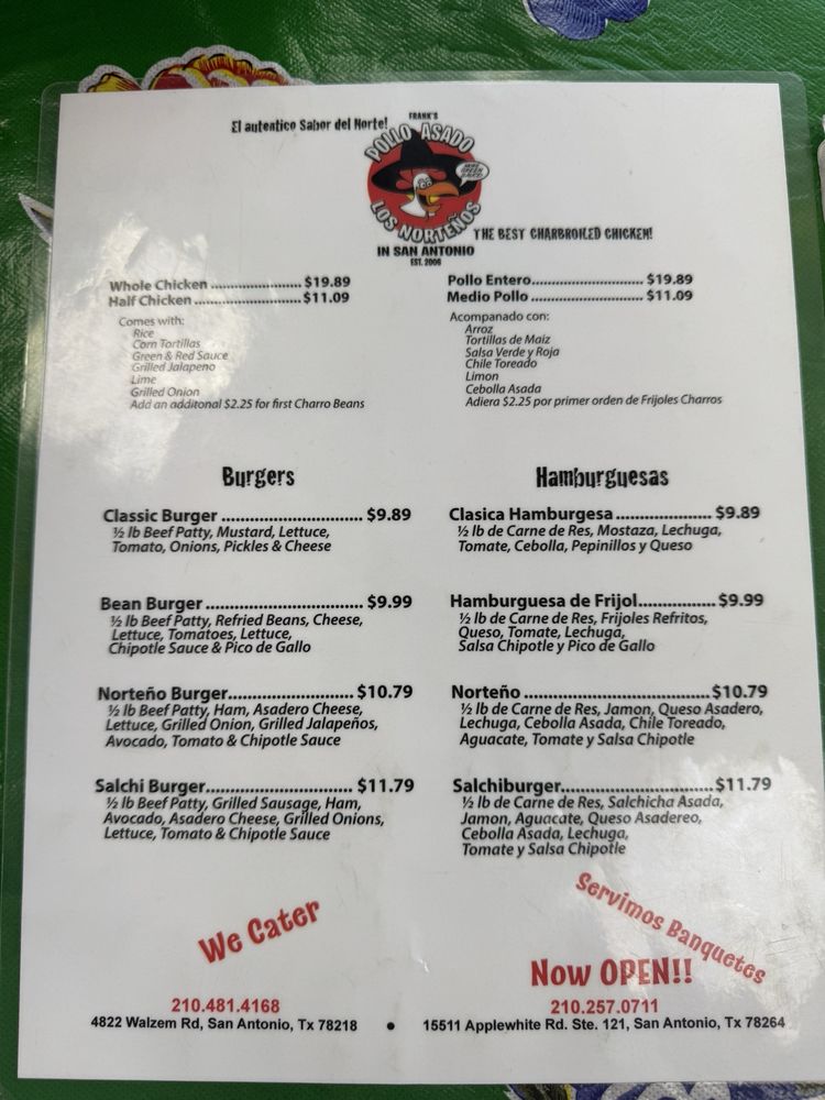 Frank's Pollo Asado Los Norteños