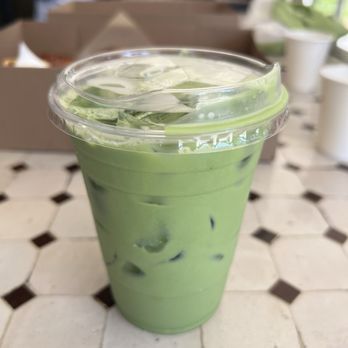 Fondry - Iced sweetened matcha latte - Cafes Near Me - Los Angeles, California