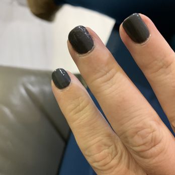 Golden Flower Nail Spa - Bumpy and uneven. - Nail Salons Near Me - Bernardsville, New Jersey