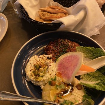 Aba - all of our favorites spread - Muhammara Whipped Feta Smoky Garlic - Mediterranean Near Me - Austin, Texas Aba - all of our favorites spread - Muhammara Whipped Feta Smoky Garlic - Mediterranean Near Me - Austin, Texas