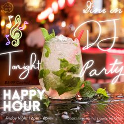 Golden Palace Buffet - Friday Night Fun at Golden Palace Buffet!
Join us TONIGHT from 6 PM to 8 PM for Happy Hour with a live DJ!