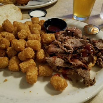 Cali BBQ - Brisket sandwich and Tater Tots #calicomfortbbq #bbq #sammich #springvalleyCA - Barbeque Near Me - Spring Valley, California