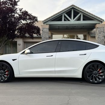 Genesis Window Tinting - Tesla M3 15% Pinnacle ceramic tint. - Home Window Tinting Near Me - Roseville, California
