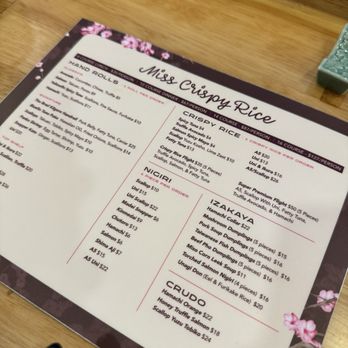 Miss Crispy Rice - Sushi Bars Near Me - Coral Gables, Florida