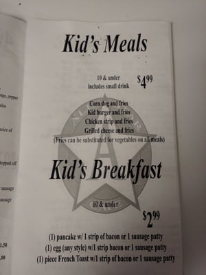 Menu photo 2 All Star Cafe Lindsay, OK