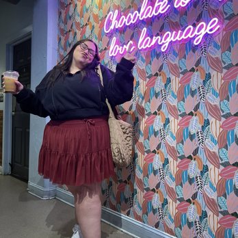 French Broad Chocolate Lounge - Cute photo wall! - Chocolatiers & Shops Near Me - Asheville, North Carolina French Broad Chocolate Lounge - Cute photo wall! - Chocolatiers & Shops Near Me - Asheville, North Carolina