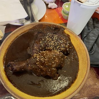 Juquila Restaurant & Bar - Mole Poblano con Pollo Platter - Mexican Near Me - Elmhurst, New York