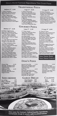 Menu photo 2 Dino's Wood Burning Pizza Toronto, ON