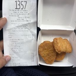 Missing a chicken nugget :( Missing a chicken nugget :(