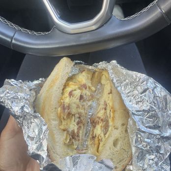 Red Hook Coffee & Tea - Bacon egg and cheese on white bread - Coffee & Tea Near Me - Philadelphia, Pennsylvania Red Hook Coffee & Tea - Bacon egg and cheese on white bread - Coffee & Tea Near Me - Philadelphia, Pennsylvania